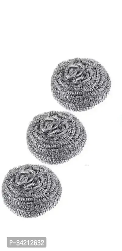 Useful Stainless Steel Dishwashing Scrubber- 3 Pieces-thumb0