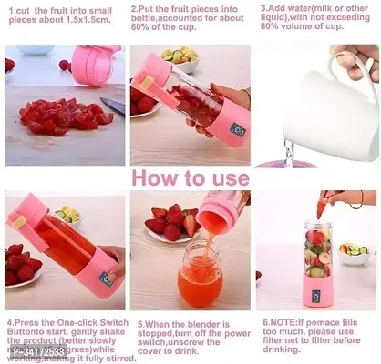 Portable Electric Rechargable USB Fruit Juicer-thumb4