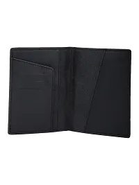 Designer Black Artificial Leather Textured Card Holder For Men-thumb3