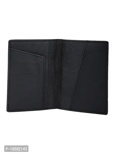 Designer Black Artificial Leather Textured Card Holder For Men-thumb4