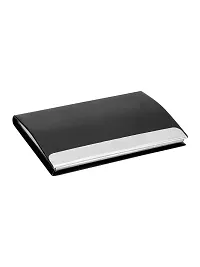 Designer Black Artificial Leather Textured Card Holder For Men-thumb4