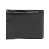 Designer Black Artificial Leather Two Fold Wallet For Men-thumb1