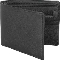Designer Black Artificial Leather Solid Card Holder For Men-thumb1