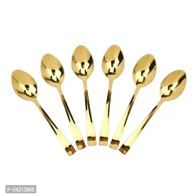 6 Pieces Marriage Gifting Golden Spoons Set-thumb2