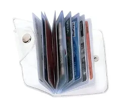 Designer White PU Card Holder For Men-thumb2