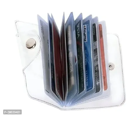 Designer White PU Card Holder For Men-thumb3