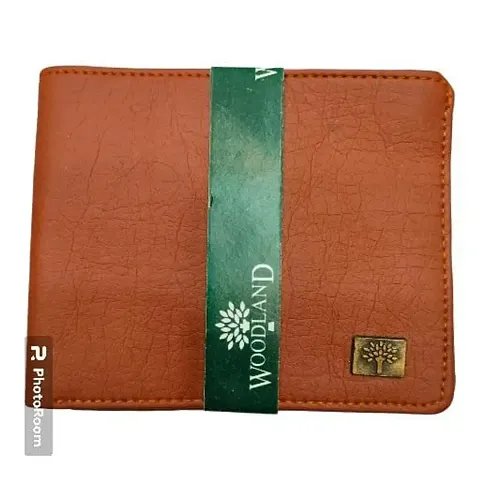 Designer Artificial Leather Solid Two Fold Wallet For Men