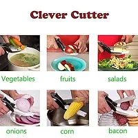 Classic Clever Cutter Knives - Kitchen Scissors Food Chopper Slicer Dicer Vegetable-thumb3