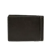 Designer Brown Artificial Leather Solid Two Fold Wallet For Men-thumb2