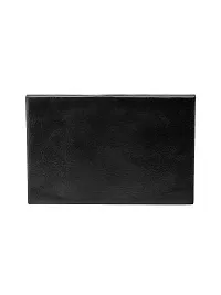 Designer Black Artificial Leather Textured Card Holder For Men-thumb3