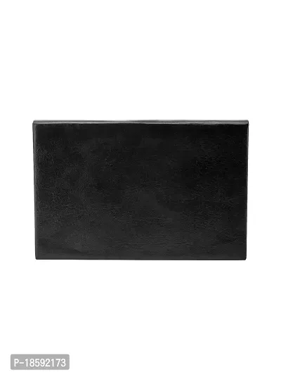 Designer Black Artificial Leather Textured Card Holder For Men-thumb4