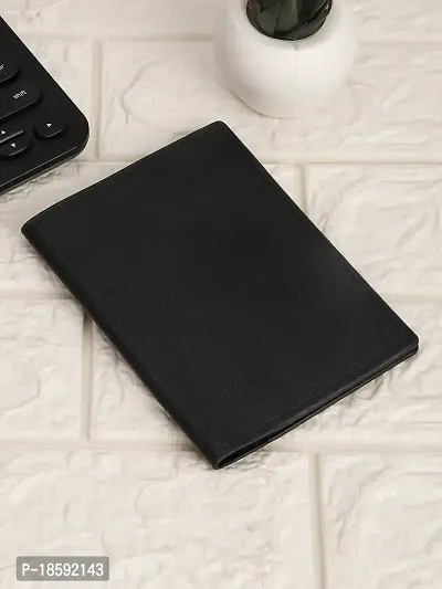 Designer Black Artificial Leather Textured Card Holder For Men