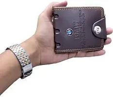 Designer Brown Artificial Leather Two Fold Wallet For Men-thumb1