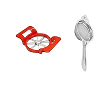 Useful Metal Apple Cutter And Stainless Steel Tea Strainer- 2 Pieces-thumb1