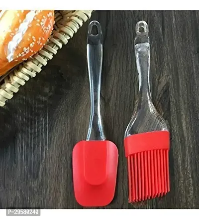 Useful Silicone Spatula And Pastry Brush Set- 3 Pieces-thumb4