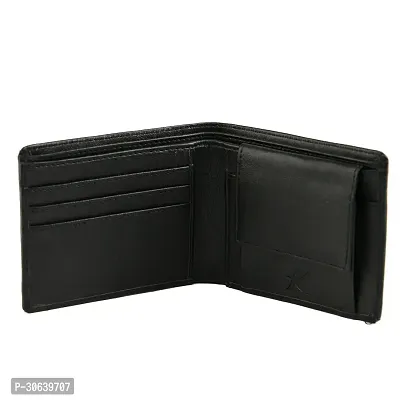 Designer Black Artificial Leather Two Fold Wallet For Men-thumb3