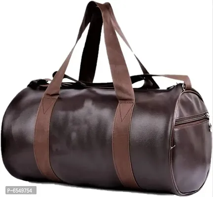 Brown Unisex Sports and Duffle Fitness Gym Bag