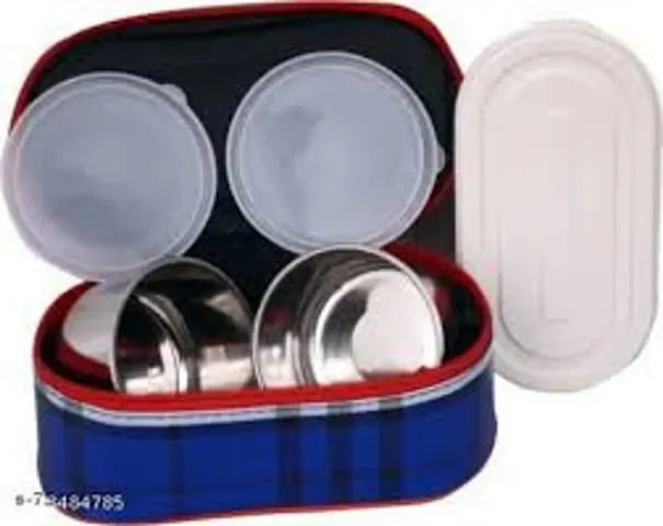 Topware Stainless Steel Fit Double Decker Insulated Lunch Box Set