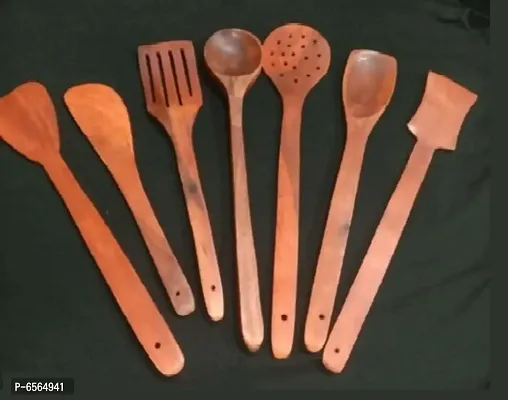 7 Handcrafted Wooden Cooking and serving tools-thumb0