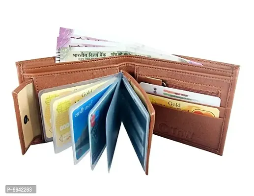 Brown wallet with ATM