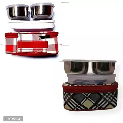 lunch boxes combo pack of 2