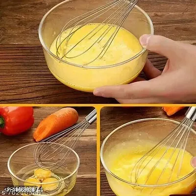 2 Pcs Mini Whisk Sets, Stainless Steel Egg Wire Tiny Whisks for Cooking Baking, Kitchen Tool Utensil, Beater Balloon...-thumb3