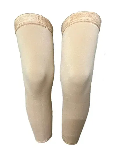 Unisex Woolen Thermal Warm Leg Warmers and Finger less Long Socks Protective Knee Cap/Winter Leggings