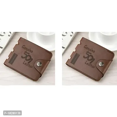 Trendy Artificial Leather Wallet Pack of 2