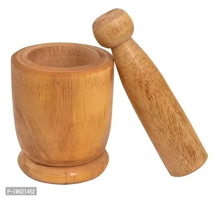 Kitchenware Wooden Handmade,Okhli,Grinder,Kharal,Khalbatta Wood Masher Wood Masher For Kitchen 3 inches
