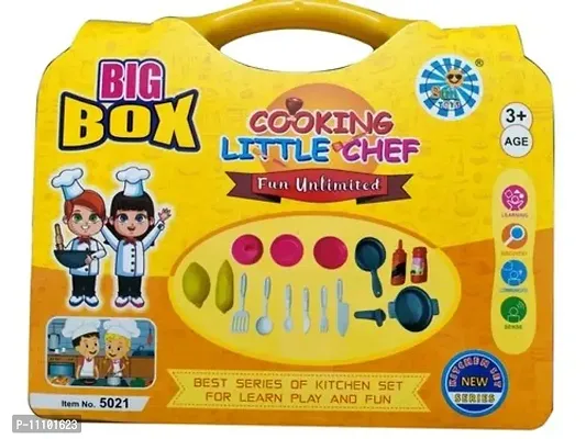 Khis Kitchen Set Pretend Play Toys for Girls with Suitcase Carry Case | Little Chef Backpack Series Kitchen Cooking Toy Set with Accessories Pretend Play-thumb0