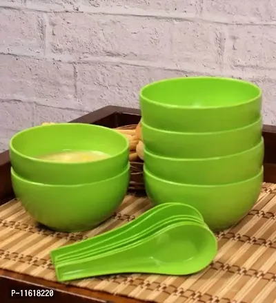 Set Of 6 Green Soup Bowl,Maggi Bowl ,Namkeen Bowl  --thumb0