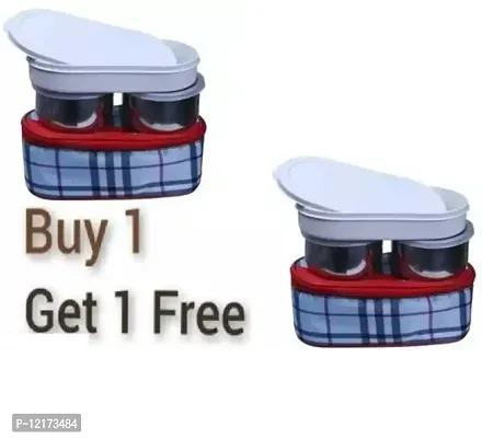 Buy 1 Get 1 Topware office Zipper pouch lunchbox 3 Containers mix color