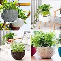 4 pieces Flower Hanging Pot Basket Mix Color-thumb2