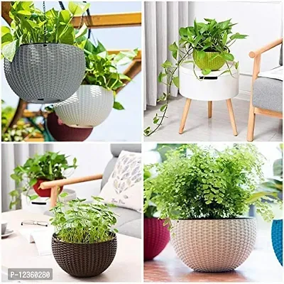 4 pieces Flower Hanging Pot Basket Mix Color-thumb3