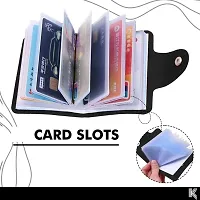Black ATM Card holder Sonrisa PU Leather Men Bifold  Card Holders-thumb1