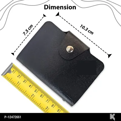 Black Button Business card holder-thumb2