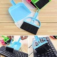 12 Mini Dustpan and Brush  Supdi with Brush Broom Set for Multipurpose Cleaning Drawer Cleaner, Laptops, Keyboards, Dining Table, Car Seats, Carpets-thumb3