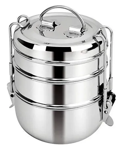 SKARS Stainless Steel Tiffin Box, Lunch Box, Lunch Boxes (3 Tier)