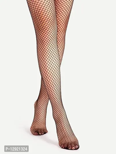 Fishnet Womens Sexy Black Net Pattern Pantyhose-thumb2