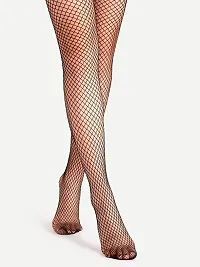 Black Fishnet Pantyhose Stockings-thumb3