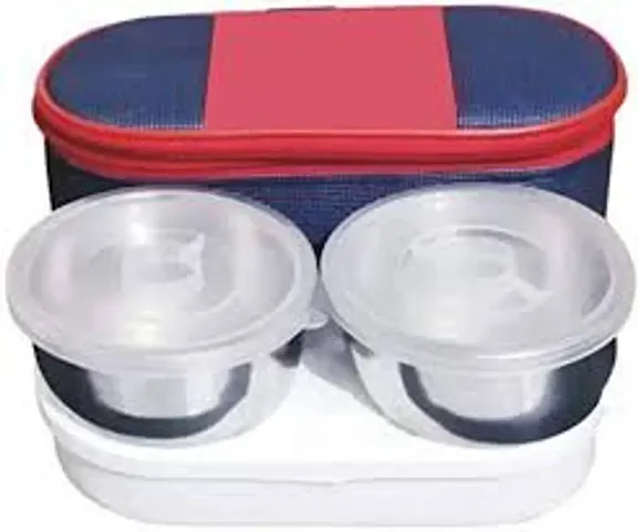 Topware Stainless Steel Fit Double Decker Insulated Lunch Box Set