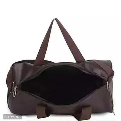 Brown Travel bag Multipurpose foldable with side zip pocket-thumb2