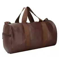 Brown Travel bag Multipurpose foldable with side zip pocket-thumb3