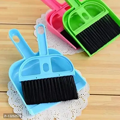 6 pieces Homfine Mini Dustpan Supdi with Brush Broom Set for Multipurpose Cleaning Drawer Cleaner, Laptops, Keyboards, Dining Table, Car Seats, Carpets-thumb0