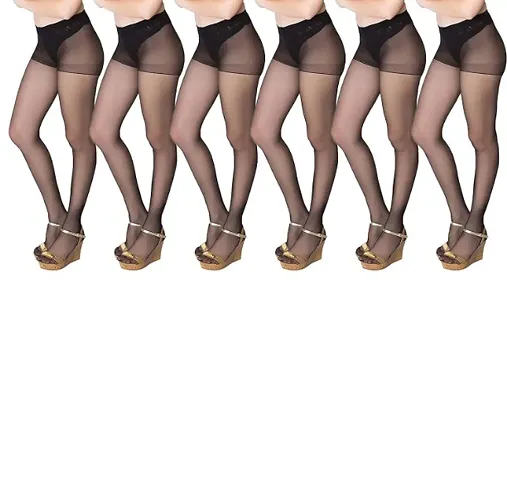 6  pieces Black Pantyhose Stocking for Women