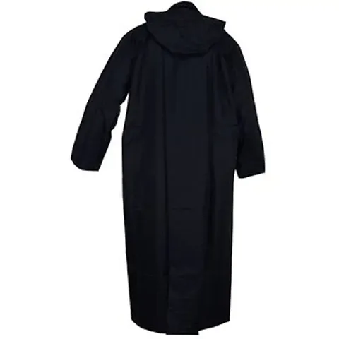 Veena ENTERPRIZEZ @Stylish Long Rain Coat for Men (Free Size), Plain / Solid, XXL with Closure Pocket with Storage Bag || Rainsuit/Rainwear/Raincoat/Barsaticoat 100% Waterproof ||LR03