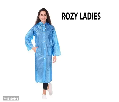 Rozy Ladies Long Rain coat mix color-thumb0