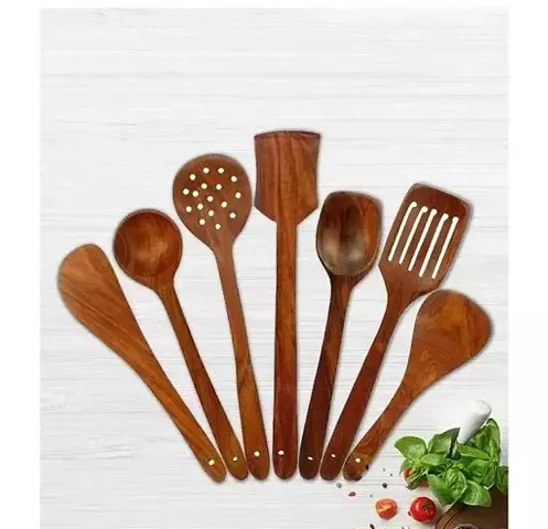 Premium Wooden Non Stick Serving and Cooking Spoon For Kitchen