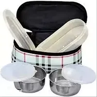 Corporate Lunch Box Bag Tiffin Stainless Steel Containers Hum Tum Jagdamba-thumb3