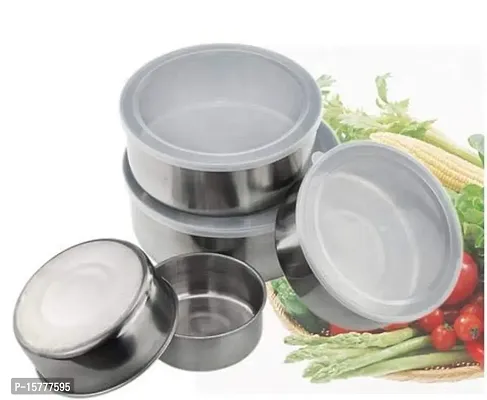 5 Different Size Stainless Steel Food Storage Bowls With Lid For Serving Purpose-thumb5